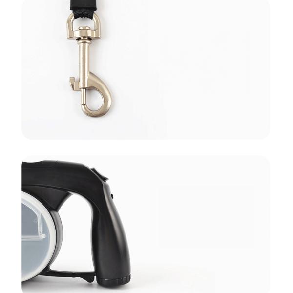 4m Retractable Led Dog Leash Nylon Retractable Dog Leash With Flashlight