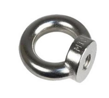 SS304 SS316 Forged Lifing Galvanized Oval Eye Nut DIN582 Zinc Plate Surface