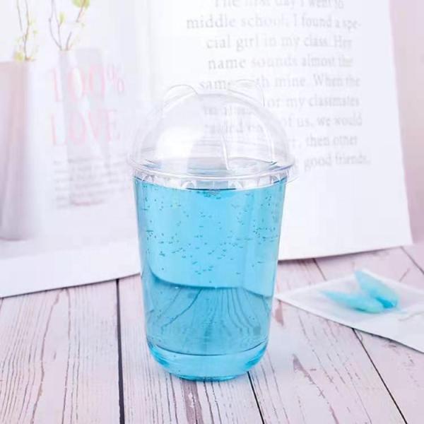 Bubble Tea PET Yogurt Milktea Cups U Shaped Plastic Cup for Coffee Shops Promotion