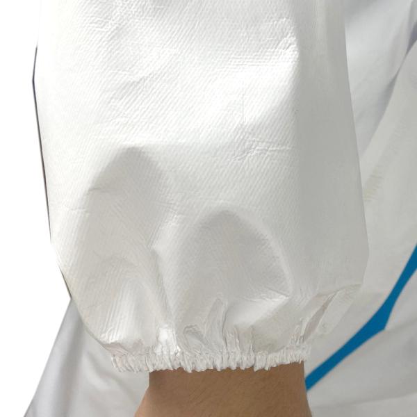 En14126 Microporous SF Overall Protective Clothing PP PE Laminated Full Body Gown
