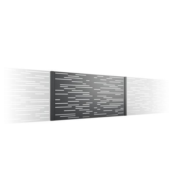 Дом Внешний Алюминиевый Забор Конфиденциальности Легкий Огнестойкий ISO9001