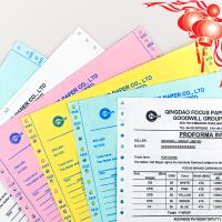 China Fábrica 7 Ply NCR Papel CB CFB CF 55/50/55gsm 61*86/70*100cm Imagem preta/azul Papel sem carbono