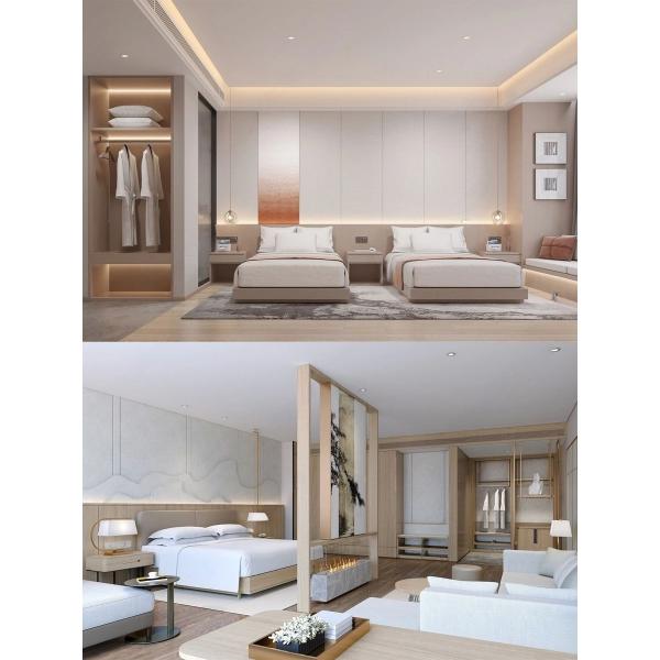 Customised Modern 5 Star Bedroom Furniture Standard Comfortable Wooden Beds