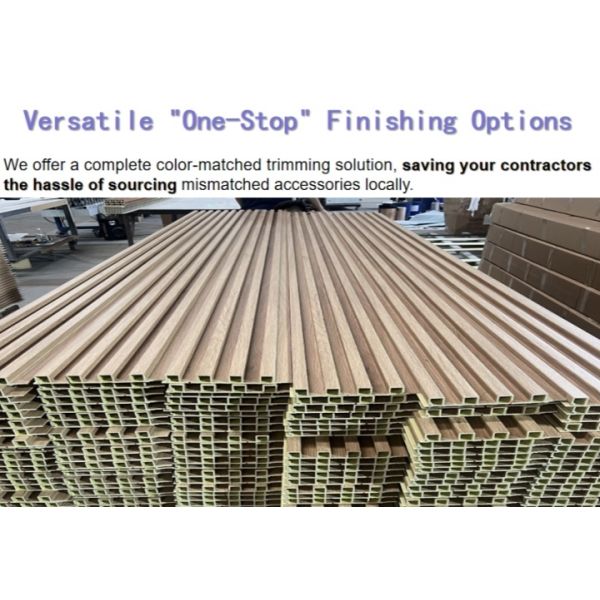 Decorative Interior WPC Wall Panel High Loading One Stop Finishing Solution