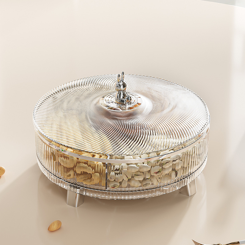 Light Luxury Multi-Layer Stackable Storage Box Household Living Room Coffee Table Nut Tray Dried Fruit Storage Box for Food