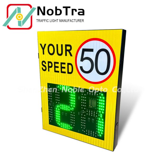 40°C To 60°C Digital Speed Limit Signs Visibility Range More Than 300 Meters Traffic Sign Suitable for Urban and Highway