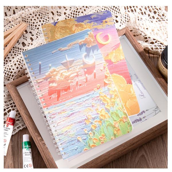 Cartoon Student Notepad Stationery Spiral Notebook A5 Thickened Horizontal Line Gift