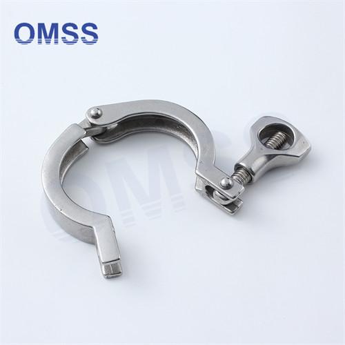 Custom Sanitary Fittings Heavy Duty Single Pin Clamp 13MHH 3A SS304 1.5