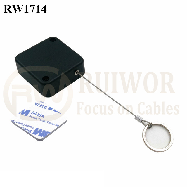 RW1714 Square Security Tether Plus With Demountable Key Ring