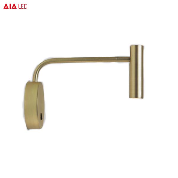 Hot sell gold led headboard wall light/led book reading wall light/led bed reading wall light