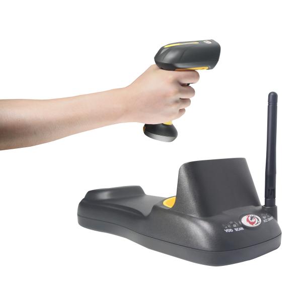 Wireless Laser 1D Code Scanner , 32 Bit CPU Rugged Barcode Scanner