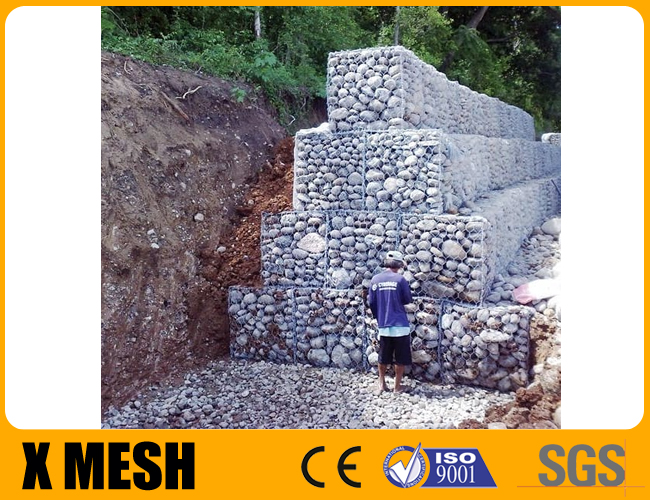 En 10223-3 стандартное шестиугольное Gabion цепляет провод Selvedge 3.2mm для предохранения от запруды
