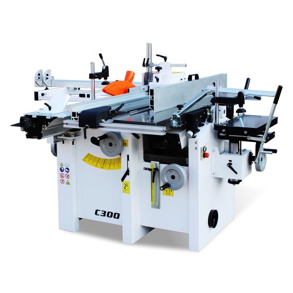 0-2kW 5 in 1 Combined Sliding Panel Saw Spindle Moulder Table Woodworking Planer Machine