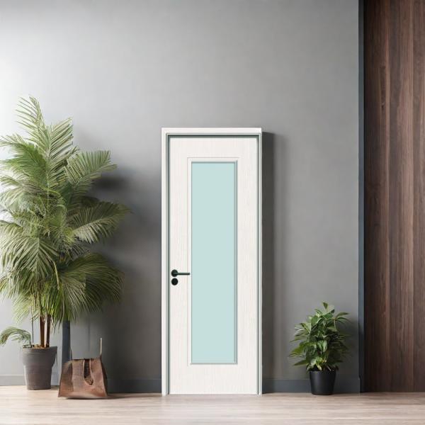 Energy WPC Glass Door with Hollow Composite Design Offering Moisture Resistance and Soundproof Features for Interior Residential