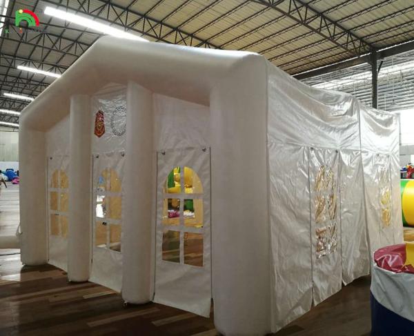 Branco Large Outdoor Blow Up Wedding Party LED Light Camping Inflatable Outdoor Events Tent