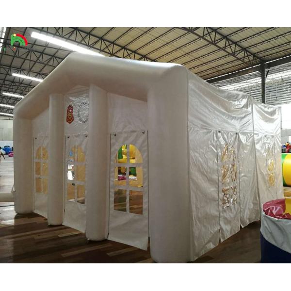 White Large Outdoor Blow Up Wedding Party LED Light Camping Inflatable Outdoor Events Tent