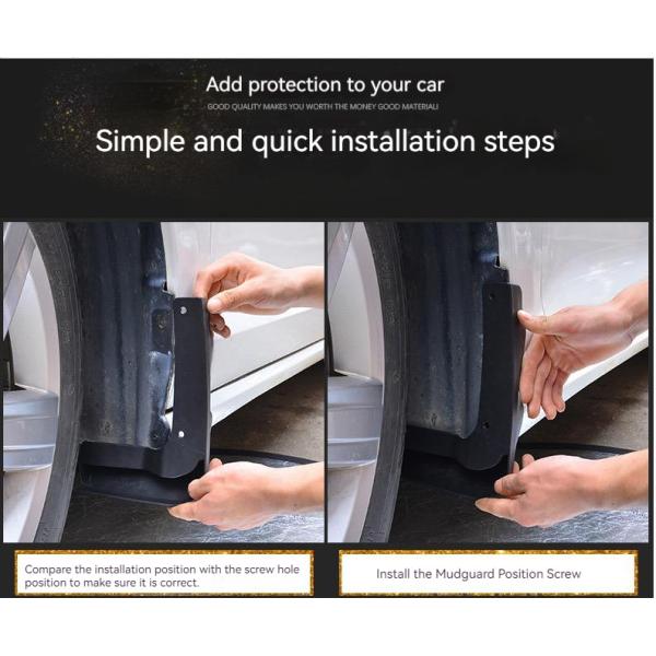 Replacement Parts Rubber Mudflaps for Trailer 4pcs Car Mud Flaps Splash Guard
