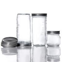 Preço Barato 180 ml 280 ml 380 ml 500 ml embalagem de alimentos frascos de vidro Mason com tampa de parafuso