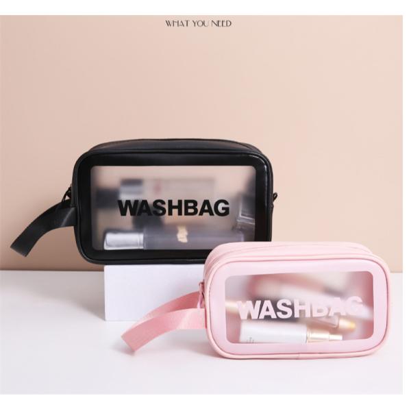 Transparent Waterproof Travel Wash Bag Hanging Makeup Storage Pouch