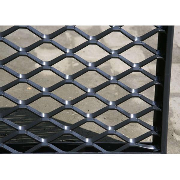 Expanded Steel Diamond Mesh Punched Process Customized Wire Diameter