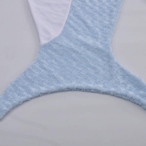 Soft PV Fleece Wrapping Cover Animal Tail Blanket With Colorful Fish Scale Tail