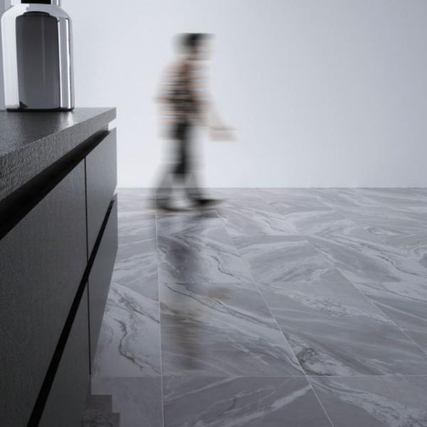 Interior Wall Occasion Polished Porcelain Grey Marble Floor Tiles 60x120 Modern Style