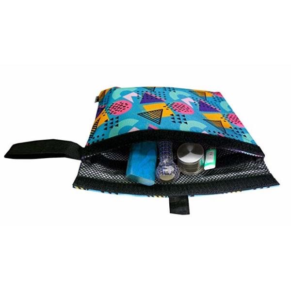 Funky Ocean Blue Carbon Smell Proof Bags 9