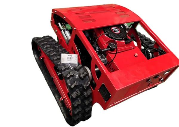 Remote Control Crawler Gas Lawn Mower 196CC Anti Slip Cordless