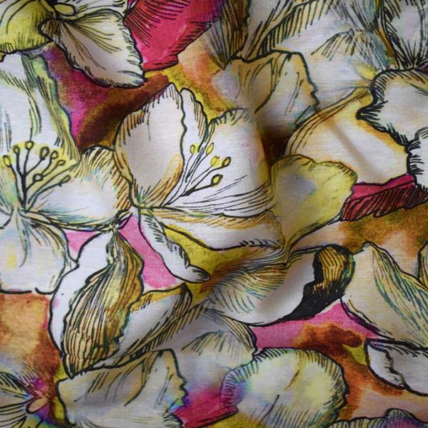 Сплетенный печати смеси вискозы ткани 70% Tencel Twill мягкой Тюль твердый покрашенный