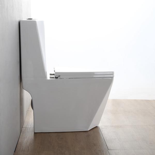 Céramique Square Peeping WC One Piece Toilette P Trap ODM moulage