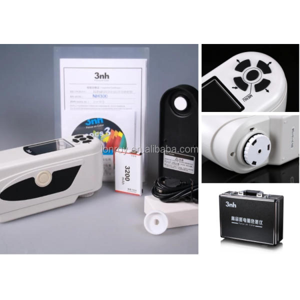 NH300 Portable Colorimeter 8mm Aperture LED Blue Light Excitation Color Analysis Meter Ink Proofer