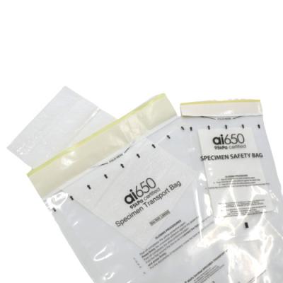 100% LDPE Specimen 95kpa Biohazard Bag Transparent Custom Printed