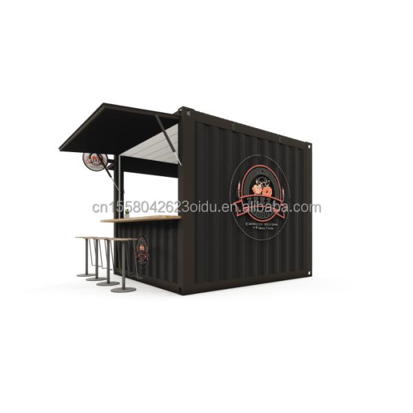 Galvanized Steel Bending 180g 10FT Mini Pop-up Shop Container Coffee Shop/Bar/Fast-food Restaurant/Convenience Store/Kiosk/Booth