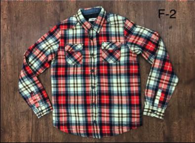 Protective Yarn Dyed Boys Cotton T Shirts Light Padding Long Sleeve