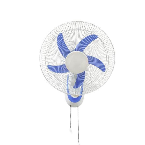 Plastic 16 Inch Industrial Wall Mounted Fan With Pull Strings and Lithium Battery