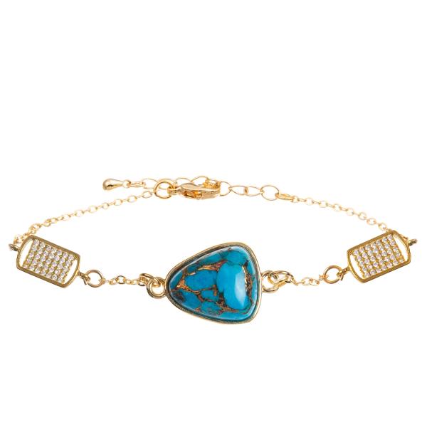 Handmade браслет звена цепи с прямоугольником/Сакурой/звездой/шкентелем циркона