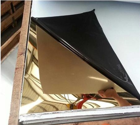 stainless steel sheet titanium bronze color hairline /mirror finish grade 304