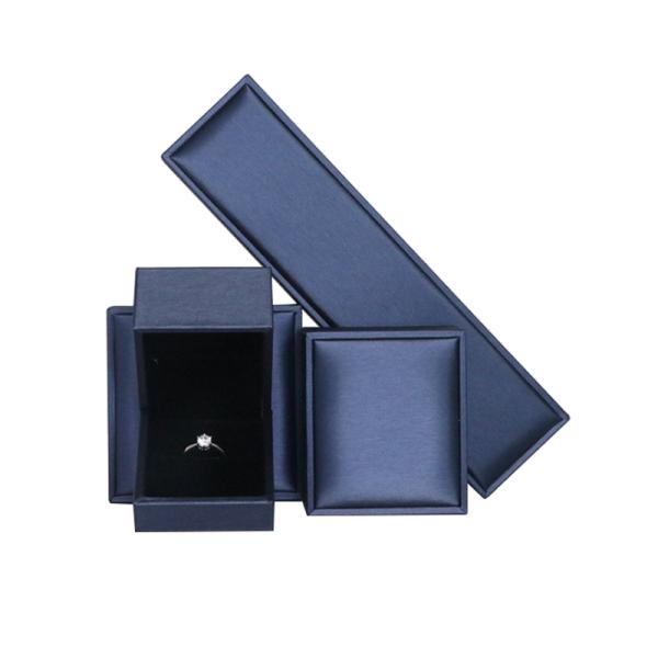 Paperboard Leather luxury necklace gift box Custom Packaging Box