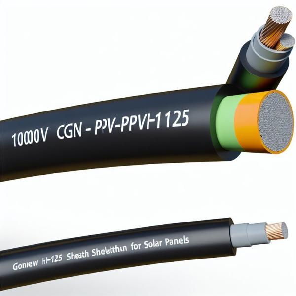 Solar Power Cable 1000V CGN-PVH125 Sheath for Solar Panels