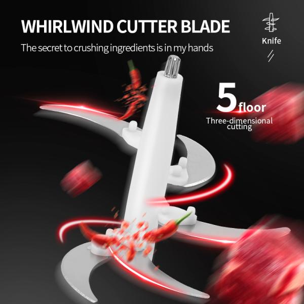 Kitchen Electric Meat Grinder Machine 500W 4L third gear