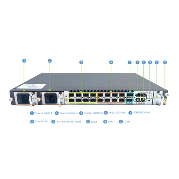 OS-XGS08P XGSPON OLT 8PON 8*10GE SFP+uplink port 2*100G SFP port,support XGSPON/XGPON/XPON ONU,Flash 7168M RAM 2048M