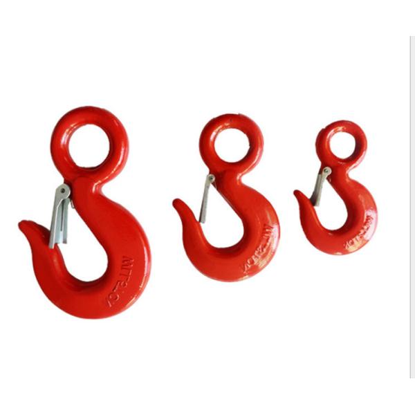 G80 Sling Hook Latch Kit High Strength Forged Alloy Steel Safety Loaded Eye Type