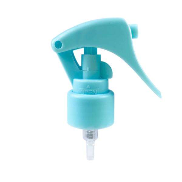 24/410 Full Plastic Mini Mist Trigger Sprayer For Household Cleaning Blue