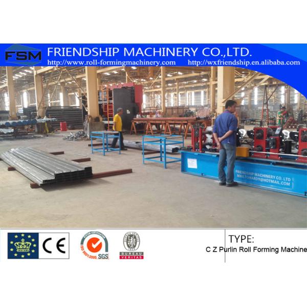 GCr15 C Z Purlin Roof Panel Roll Forming Machine
