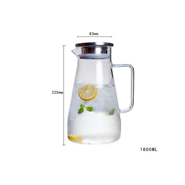 Кувшин воды огнезащитной крышки фильтра стеклянный для партий легких для того чтобы очистить