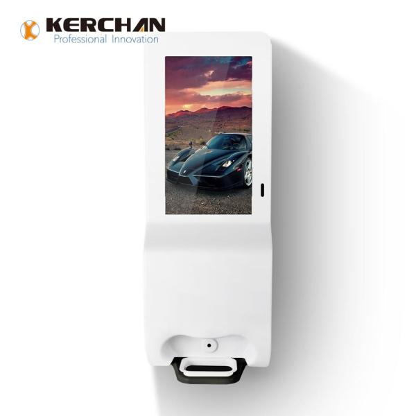 Auto foaming dispenser 21.5 Inch Hand Sanitizer Advertising Kiosk ,1080P Hand Sanitizer Dispenser Advertising