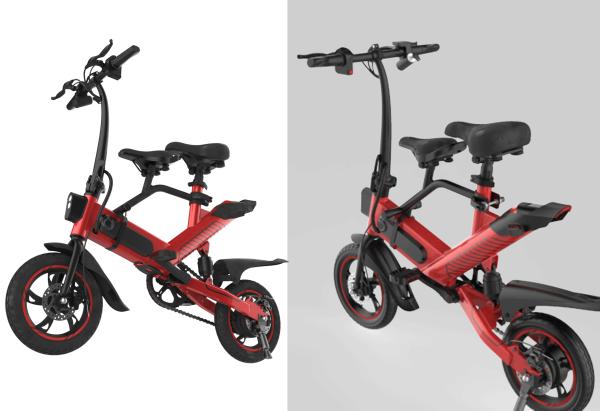 Lightweight Small Electric Bike , Folding Road Bike Environmentally Friendly