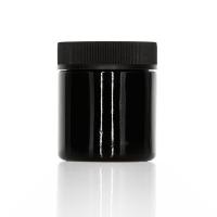 Frascos de vidro concentrado 90ml 3oz à prova de crianças Frascos de vidro preto com tampa de rosca e tampa preta