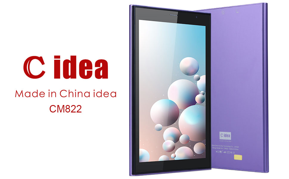 C идея 8 дюймовый Android планшетный ПК с 8 ГБ оперативной памяти 512 ГБ ROM Quad Core 800 * 1280 HD планшеты с WIFI / SIM-картой CM822 (фиолетовый)
