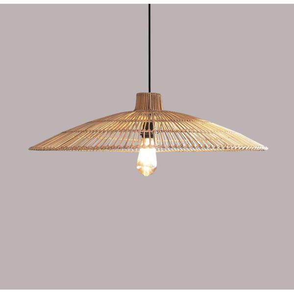 Customized Rattan Pendant Light Chandelier For Homestay Zen Tea Room